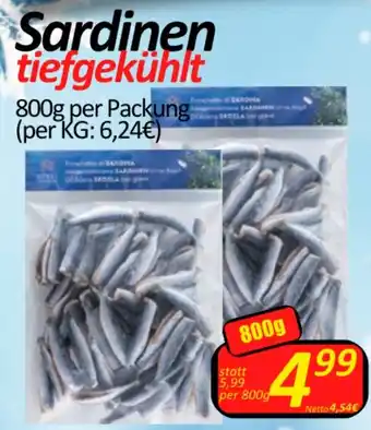 Wurstico Sardinen tiefgekühlt 800g Angebot