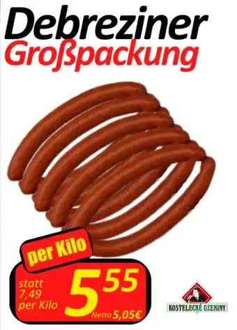 Wurstico Debreziner Großpackung per kilo Angebot