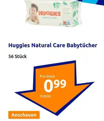 Action Huggies Natural Care Babytücher Angebot