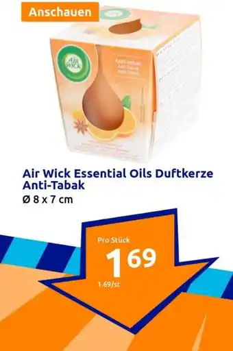 Action Air Wick Essential Oils Duftkerze Anti-Tabak Angebot