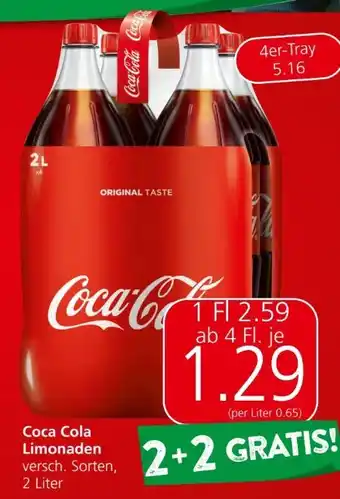 Spar Coca cola limonade Angebot