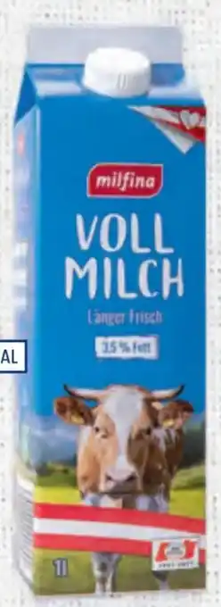 Hofer Längerfrische vollmilch Angebot