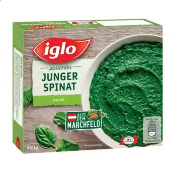Eurospar Iglo spinat passiert oder cremespinat eurospar 450 gramm 1 packung Angebot