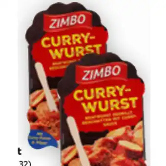 Billa Zimbo currywurst billa 220 gramm 1 packung Angebot