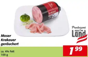 Nah&Frisch Moser Krakauer geräuchert 100g Angebot