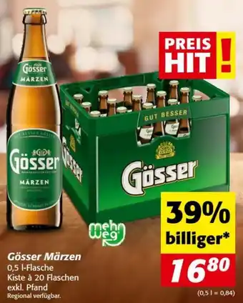 Nah&Frisch Gösser Märzen 0.5 L Angebot