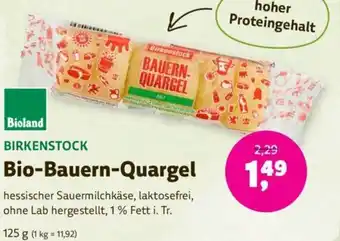 Denn's Biomarkt BIRKENSTOCK Bio-Bauern-Quargel 125g Angebot