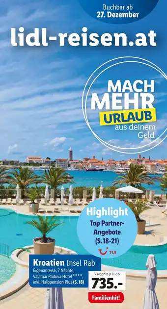 Lidl Reisen Kroatien Insel Rab Angebot