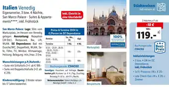 Lidl Reisen Italien Venedig Angebot