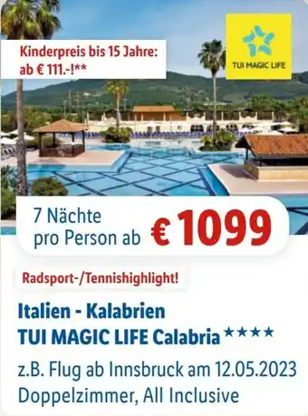 Lidl Reisen Italien - Kalabrien TUI MAGIC LIFE Calabria Angebot
