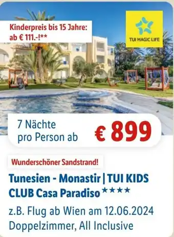 Lidl Reisen Tunesien - Monastir | TUI KIDS CLUB Casa Paradiso Angebot