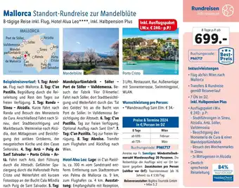 Lidl Reisen Mallorca Standort-Rundreise zur Mandelblüte 8-tägige Reise inkl. Flug Angebot