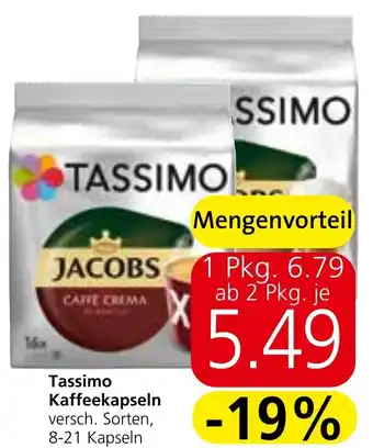 Tassimo Kaffeekapseln 8-21 Kapseln