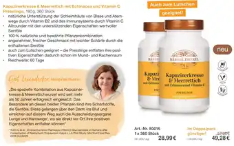 Bärbel Drexel Kapuzinerkresse & Meerrettich mit Echinacea und Vitamin C Presslinge, 180g, 360 Stück Angebot