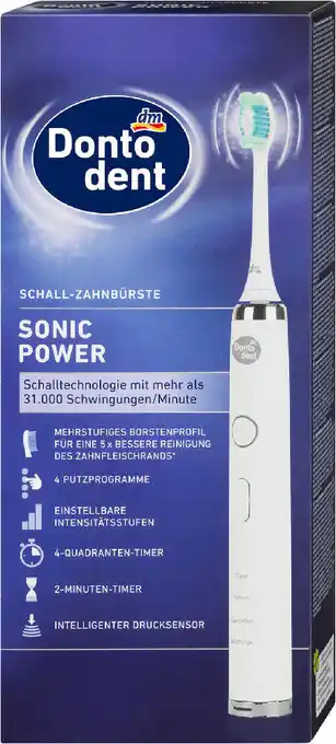 dm Dontodent schall-zahnbürste sonic power sortiert Angebot