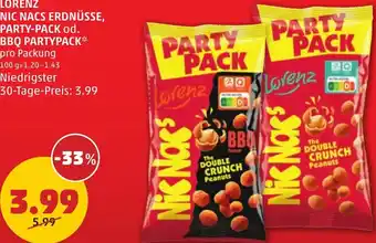 PENNY LORENZ NIC NACS ERDNÜSSE, PARTY-PACK od. BBQ PARTYPACK Angebot