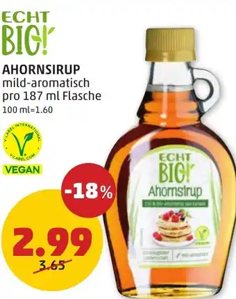 PENNY AHORNSIRUP Angebot