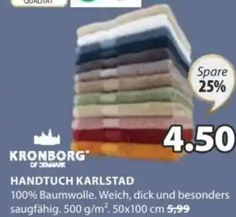 JYSK HANDTUCH KARLSTAD Angebot