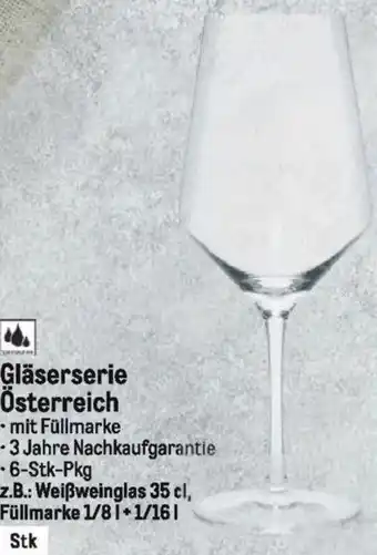 Metro Gläserserie Österreich Angebot