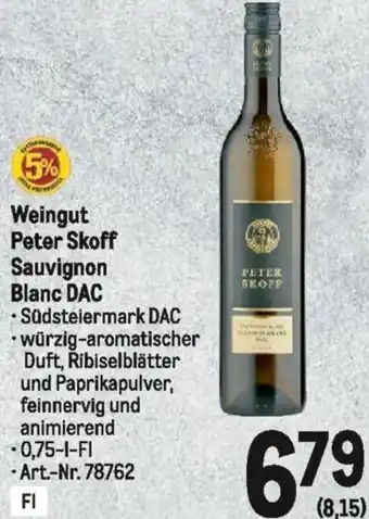 Metro Weingut Peter Skoff Sauvignon Blanc DAC Angebot