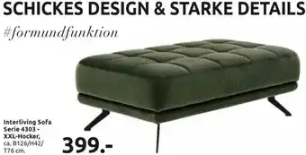 Möbel Ludwig Interliving Sofa Serie 4303-XXL-Hocker Angebot