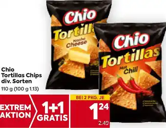Billa Chio Tortillas Chips div. Sorten 110 g Angebot