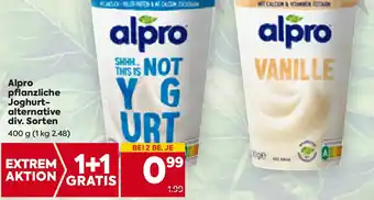 Billa Alpro pflanzliche Joghurt-alternative div. Sorten 400 g Angebot