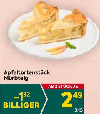 Billa Apfeltortenstück Mürbteig Angebot