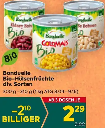 Billa Bonduelle Bio-Hülsenfrüchte div. Sorten Angebot
