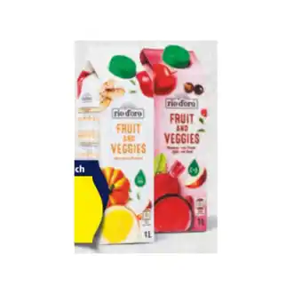 Hofer Rio d'oro fruit & veggie getränk div. sorten hofer 1 liter 1 packung Angebot