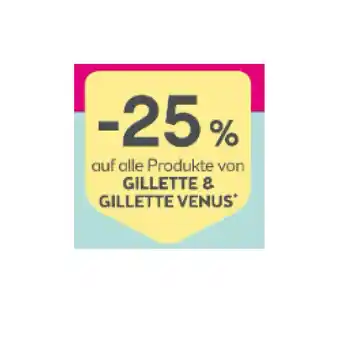 Bipa 25% auf alle produkte von gillette & gillette venus bipa Angebot