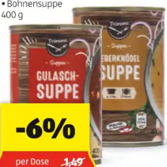 Hofer Primana suppe in der dose div. sorten hofer 400 gramm 1 dose Angebot