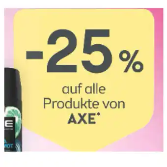 Bipa 25% auf alle produkte von axe bipa Angebot