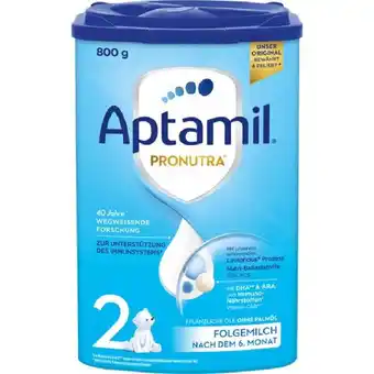 Bipa Aptamil folgemilch 2 od. 3 bipa 800 gramm 1 packung Angebot
