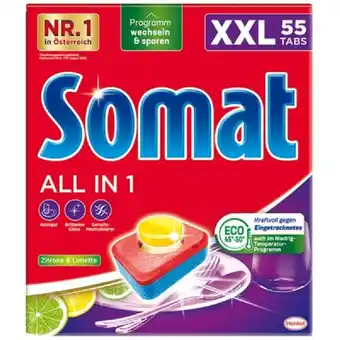 PENNY Somat classic xxl od. excellence 4-in-1 caps od. all-in-1-lemon-tabs penny 1 packung Angebot