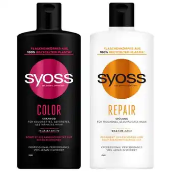 PENNY Syoss shampoo od. spülung div. sorten penny 440 milliliter 1 flasche Angebot