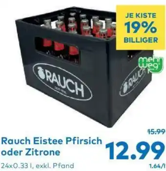 T&G Rauch Eistee Pfirsich oder Zitrone Angebot
