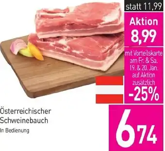 Sutterlüty Österreichischer Schweinebauch Angebot