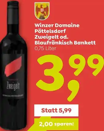 ADEG Winzer Domaine Pöttelsdorf Zweigelt od. Blaufränkisch Bankett Angebot