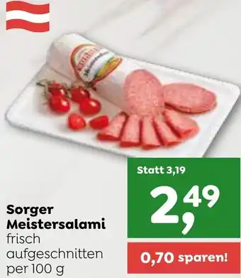 ADEG Sorger Meistersalami Angebot