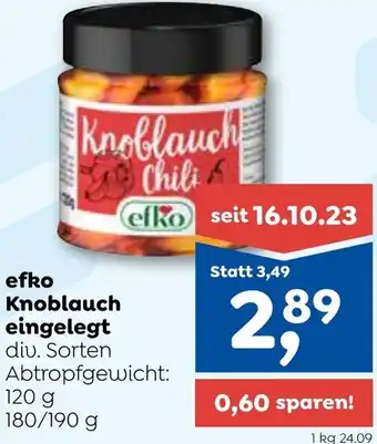 ADEG efko Knoblauch eingelegt Angebot