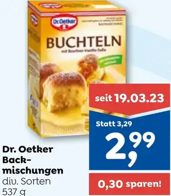ADEG Dr. Oetker Back- mischungen div. Sorten 537 g Angebot