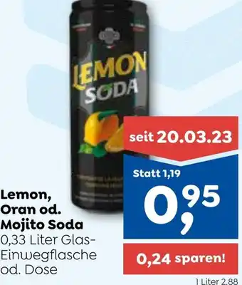 ADEG Lemon, Oran od. Mojito Soda 0,33 Liter Angebot