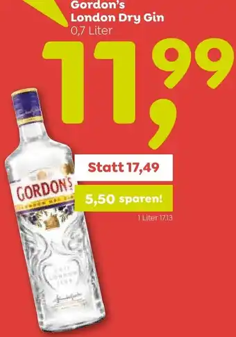 ADEG Gordon's London Dry Gin 0,7 Liter Angebot