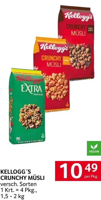 Transgourmet Kellogg's CRUNCHY MÜSLI Angebot