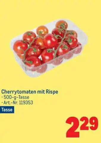 Metro Cherrytomaten mit Rispe Angebot