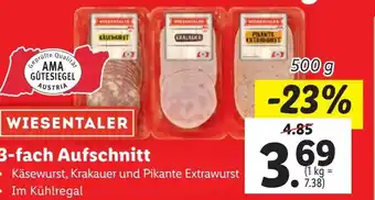Lidl 3-fach Aufschnitt Angebot