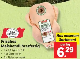 Lidl Frisches Maishendl bratfertig Angebot