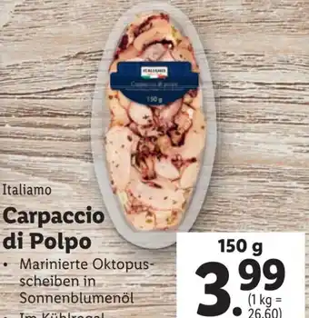 Lidl Carpaccio di Polpo Angebot