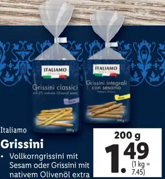 Lidl Italiamo Grissini Angebot